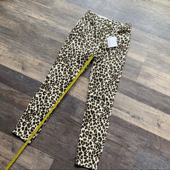 Frame Ali Leopard High Waist Crop Skinny Jeans - Picture 5 of 8